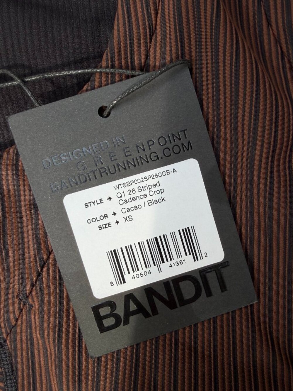 NWT Bandit Cadence™ Longline Bra - Cacao / Black - SIZE XS - Picture 8 of 9